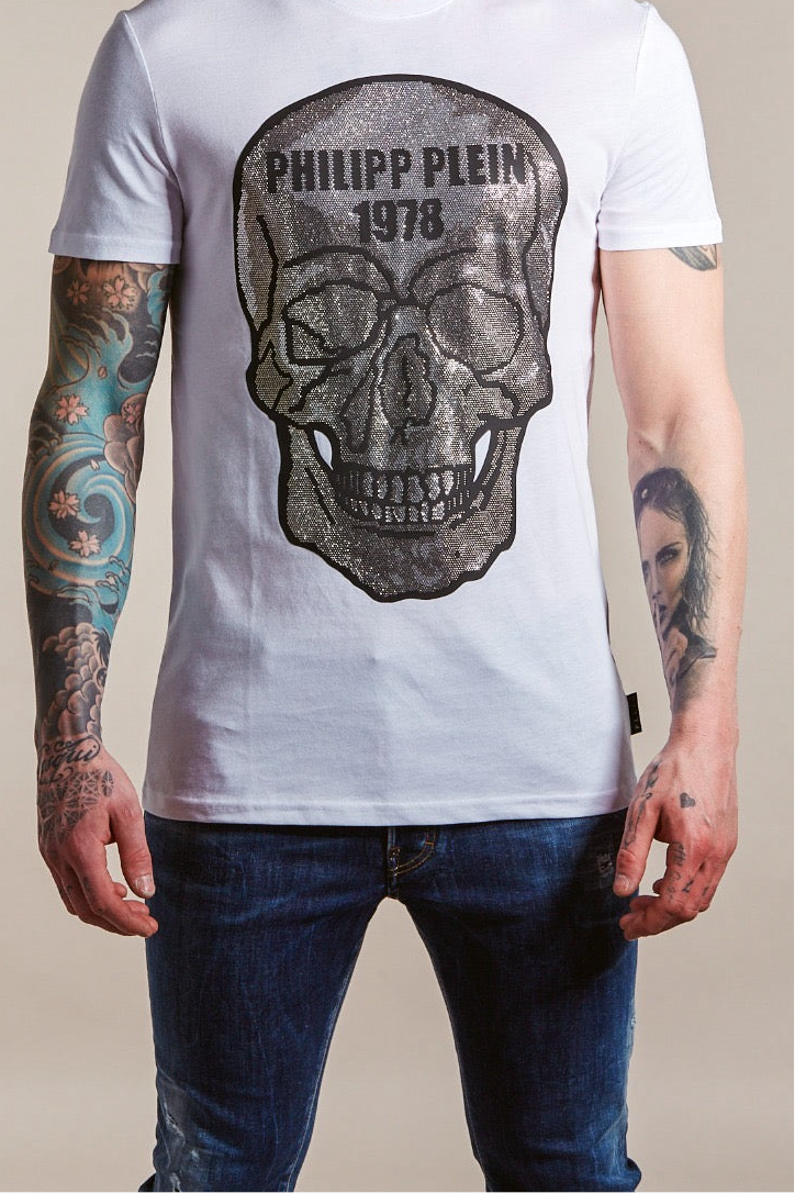 PHILIPP PLEIN
T-SHIRT ROUND NECK SS CRYSTAL SKULL