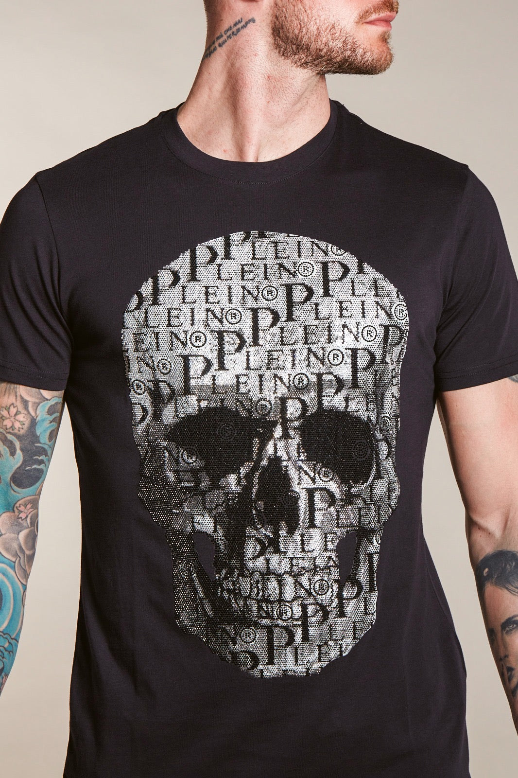 PHILIPP PLEIN
T-SHIRT ROUND NECK SS PRINT SKULL