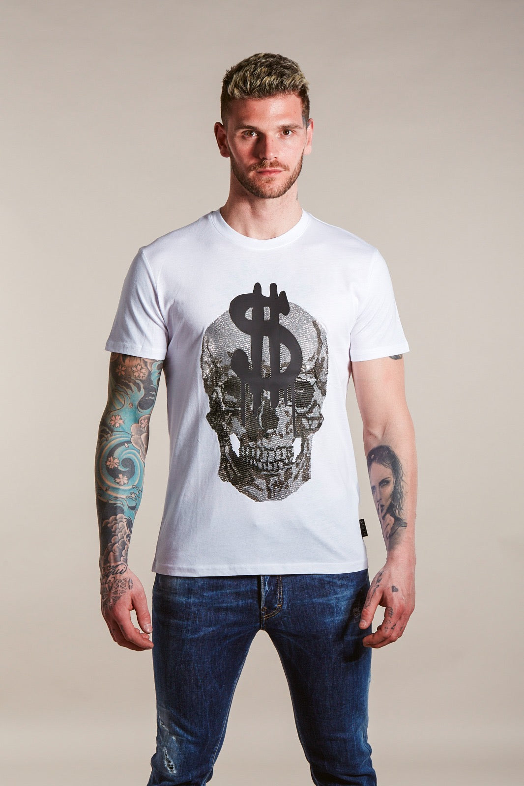 PHILIPP PLEIN
T-SHIRT ROUND NECK SS SKULL
