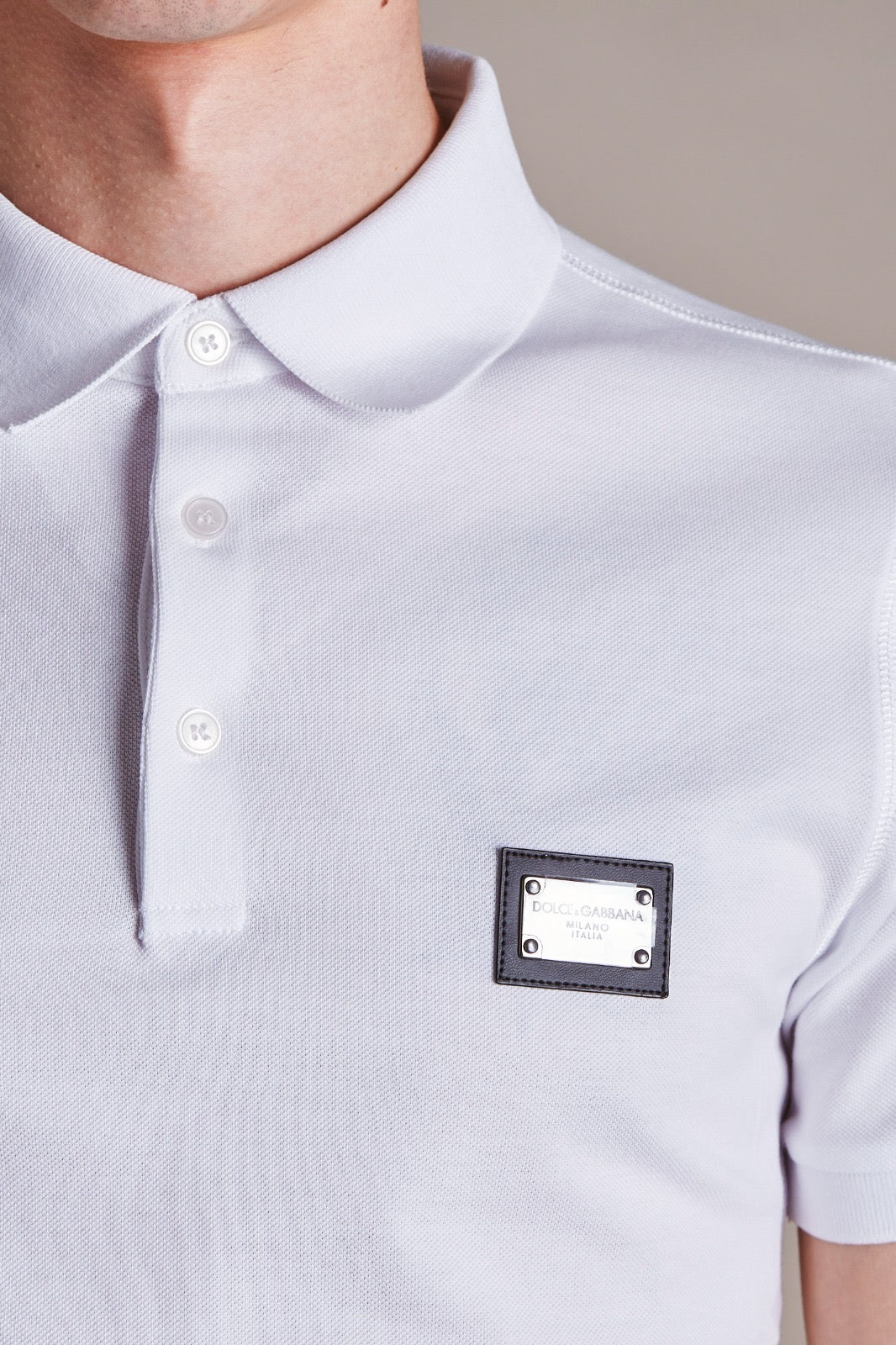Dolce & Gabbana
logo-tag piqué polo shirt