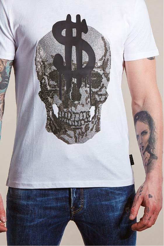 PHILIPP PLEIN
T-SHIRT ROUND NECK SS SKULL