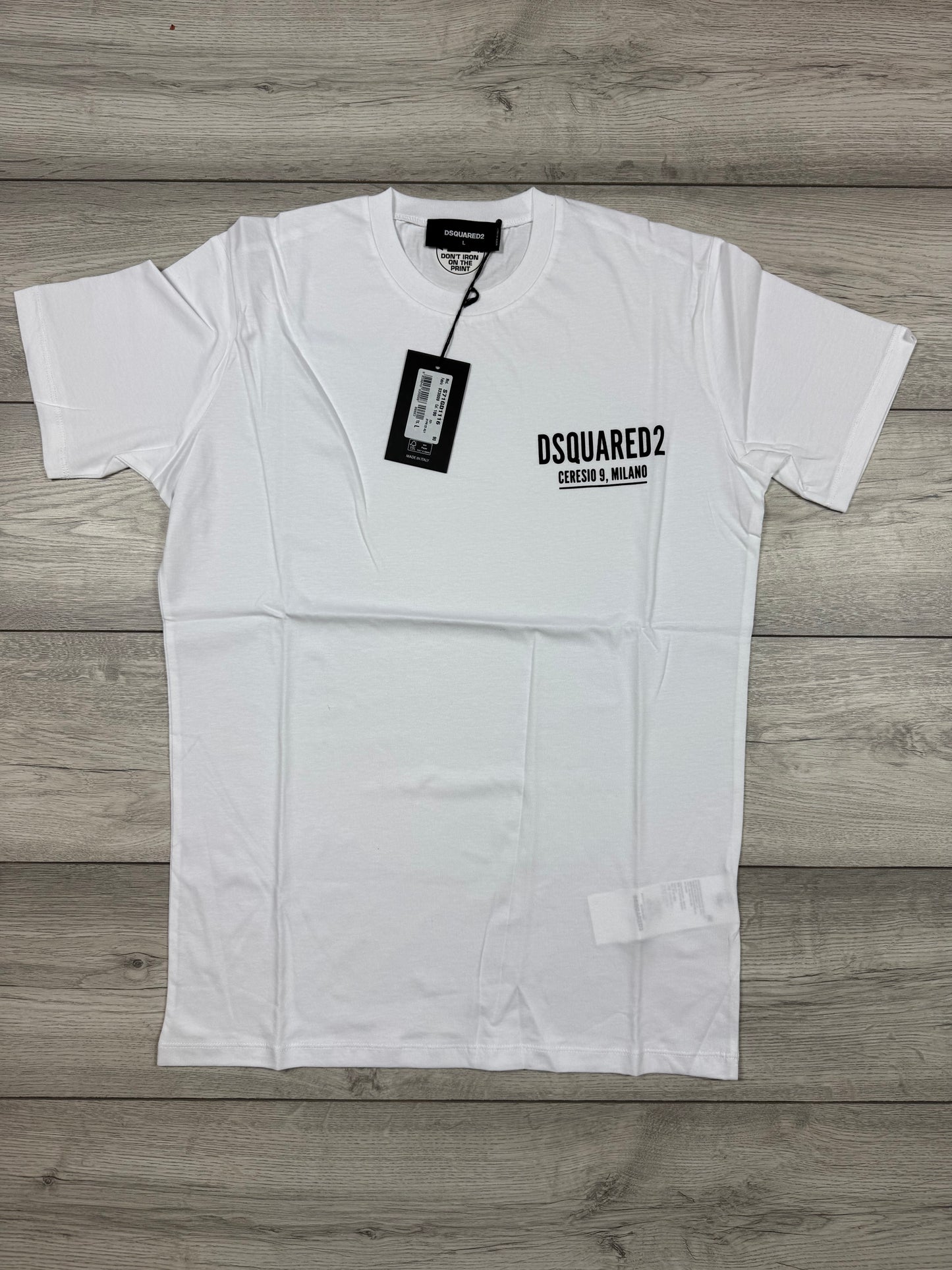 DSQUARED2 MINI LOGO CERESIO 9 T-SHIRT IN WHITE