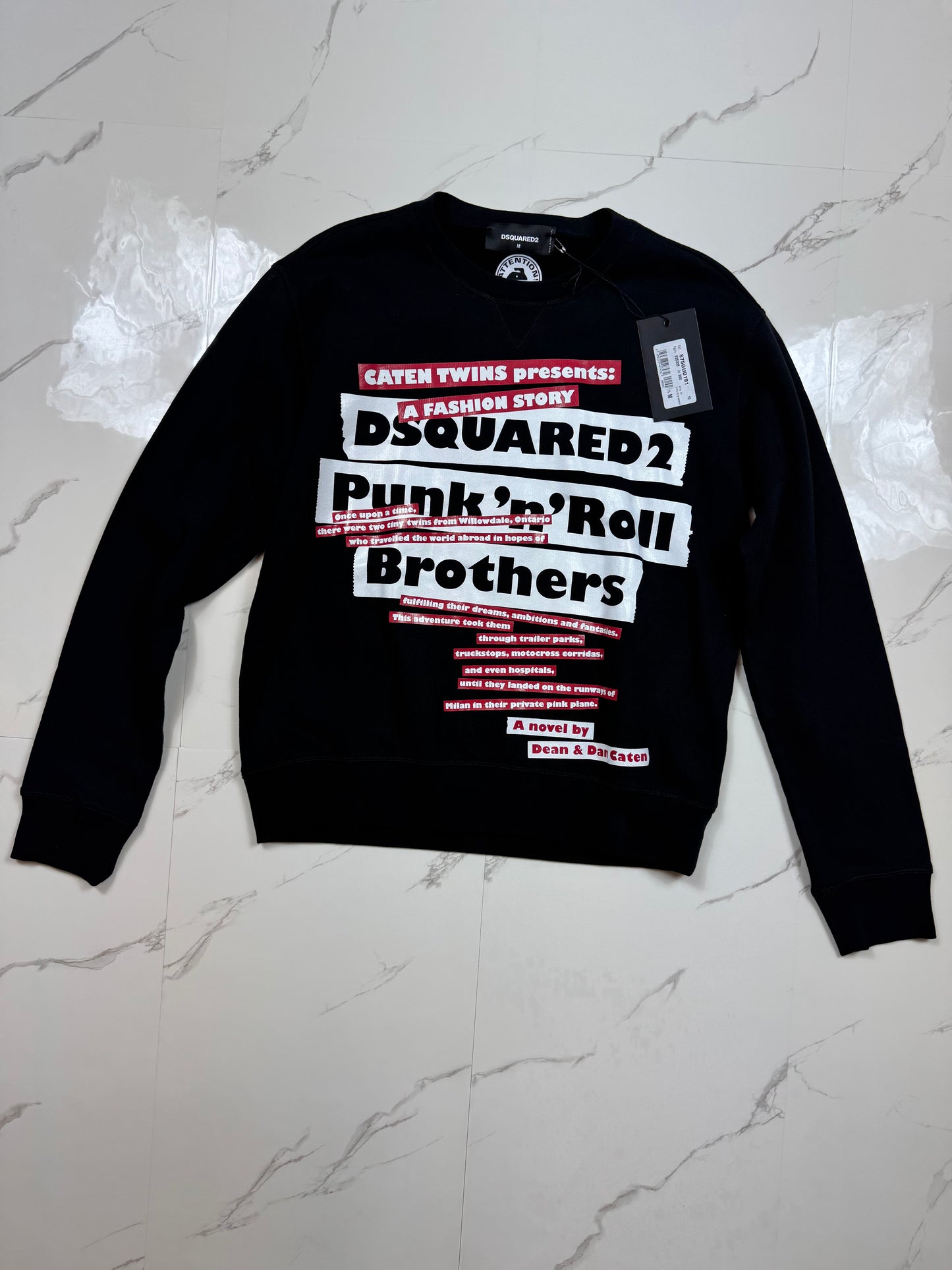 DSQUARED2 DSQ2 BROTHERS SWEATSHIRT BLACK